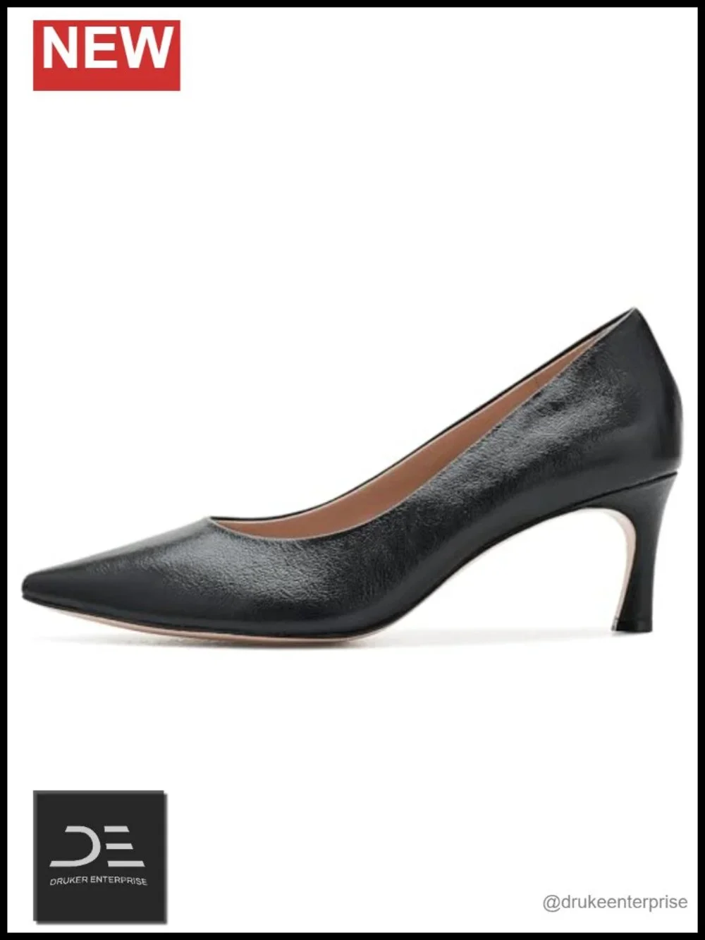 Naturalizer Women's Leather Pointed Toe Flare Heel Pumps Dress Office Shoes